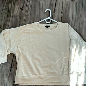 Cream J Crew Sweatshirt. French Terry all cotton.